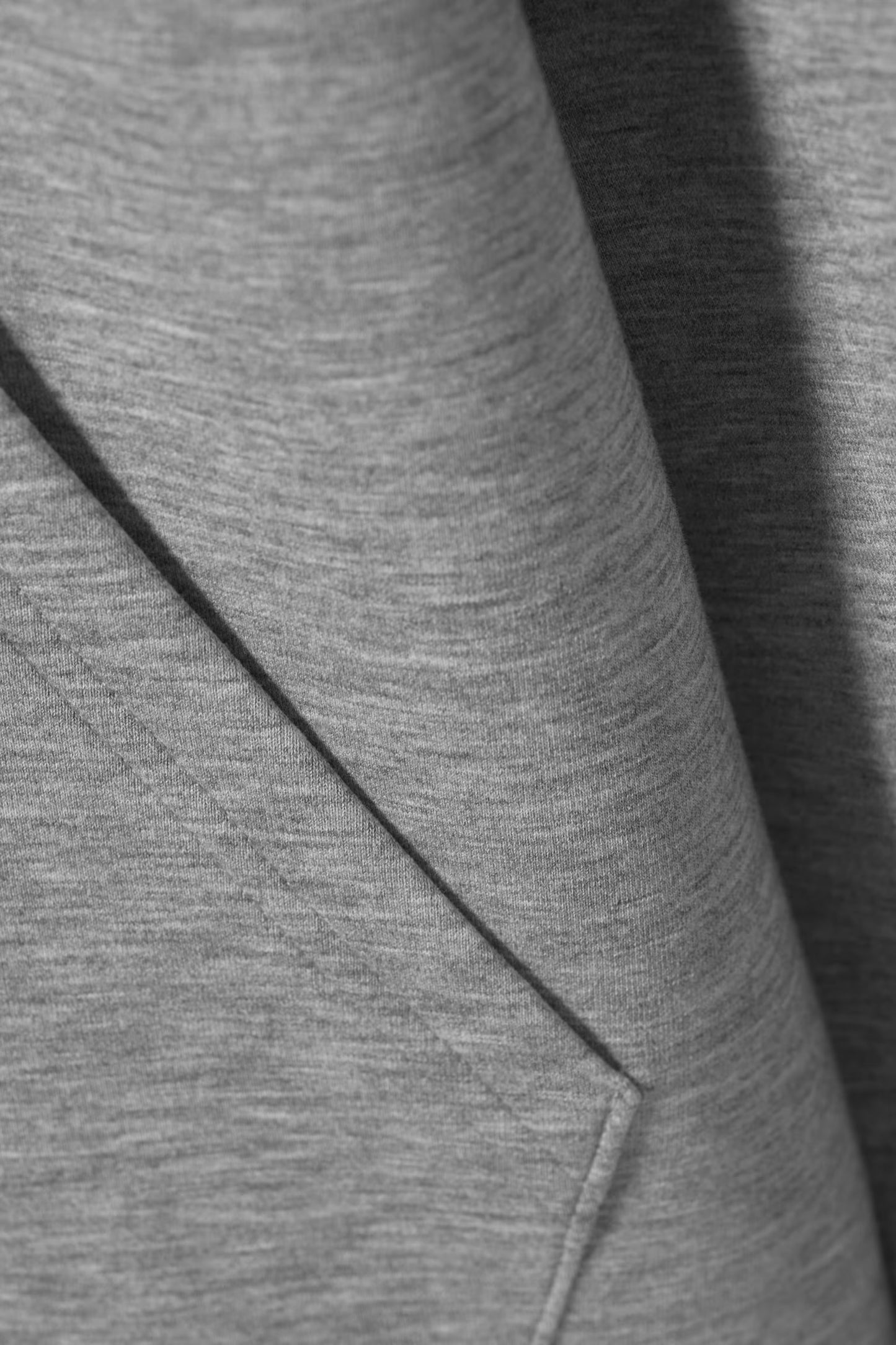 Weekdays Scuba Zip Hoodie ‘Grey Melange’